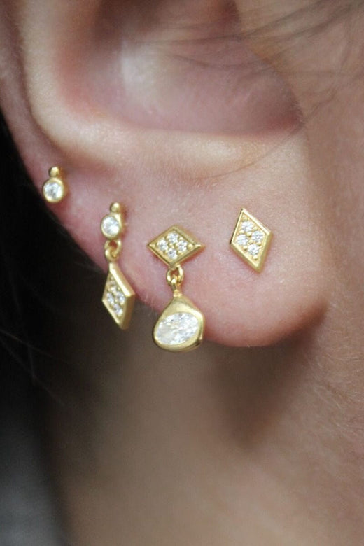 Stine A - Miss Queen Earring With Harlekin - 1430-2 Øreringe 