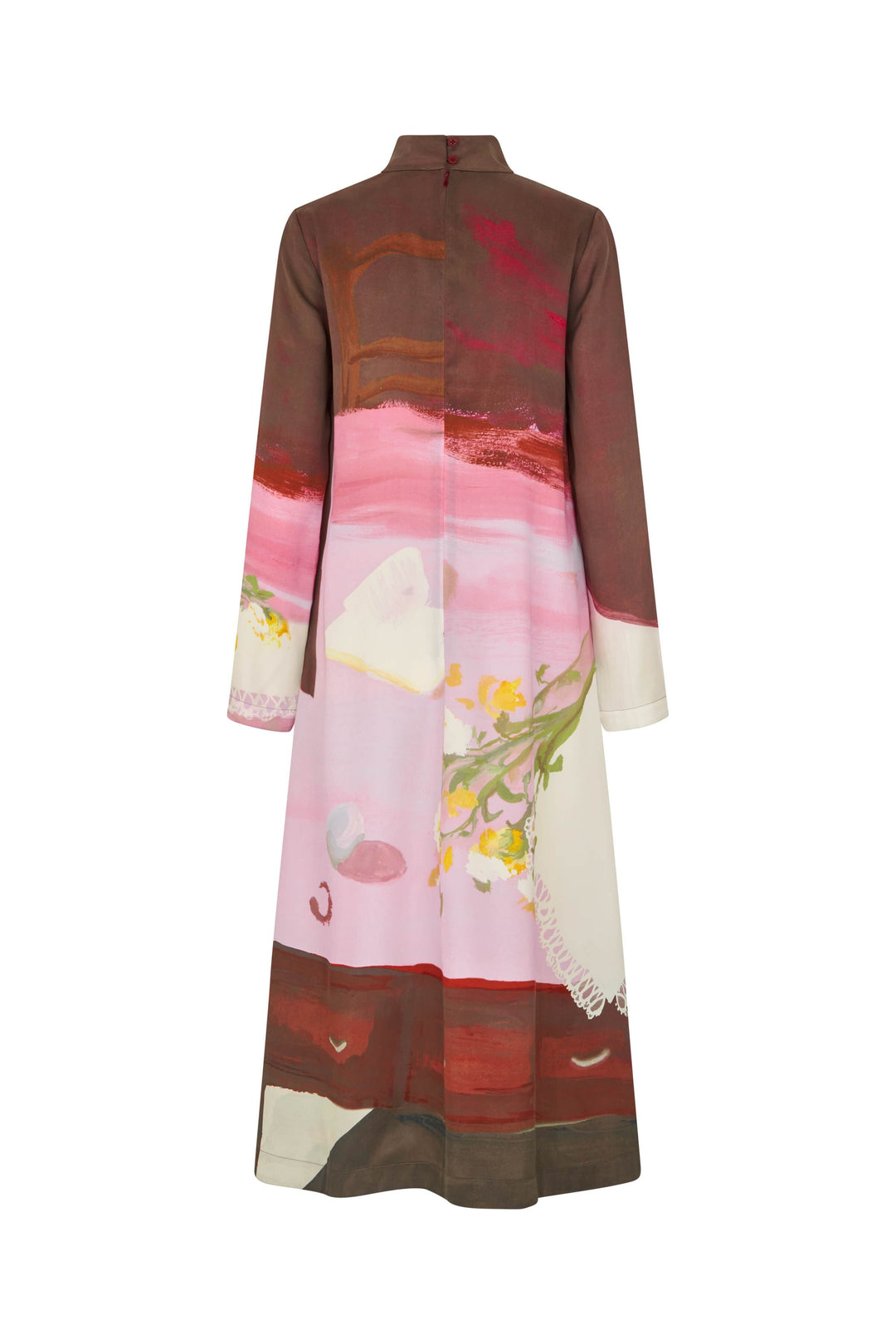 Stine Goya - 2263 Dry Viscose, Long Sleeve Midi Dresssg-ps26-d017-2263p - Five Resolutions Kjoler 