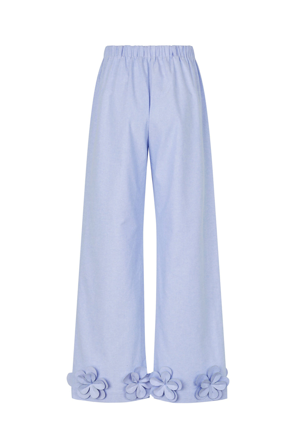 Stine Goya - 2464 Floral Shirting, Floral Elasticated Long Pantssg-ps26-p109-2464 - Brunnera Blue Bukser 