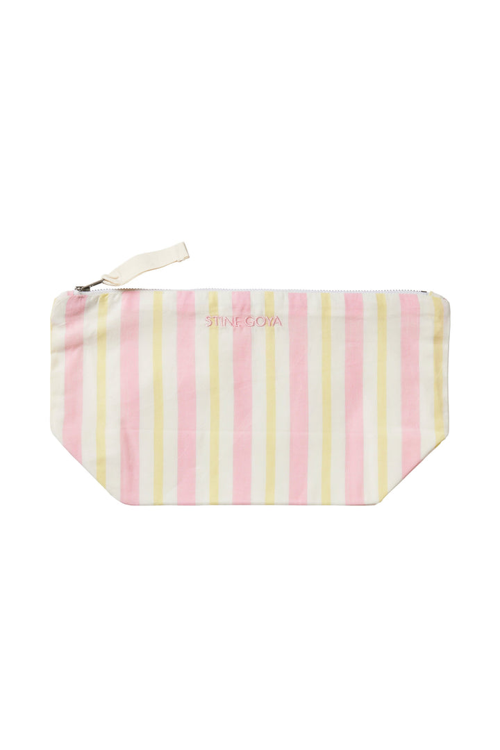 Stine Goya - 2473 Make Up Bag, Make Up Bagsg-ps26-b034-2473 - Lemon & Rose Stripes Tasker 