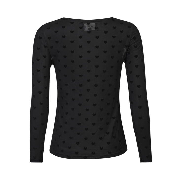 Liberte - Mesh Ls Tshirt, Flock 22081 - Black Heart