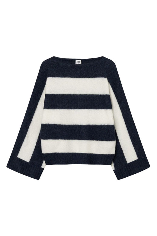 Twist & Tango - Dilara Knitted Sweater 912167 - Navy Stripe Strikbluser 