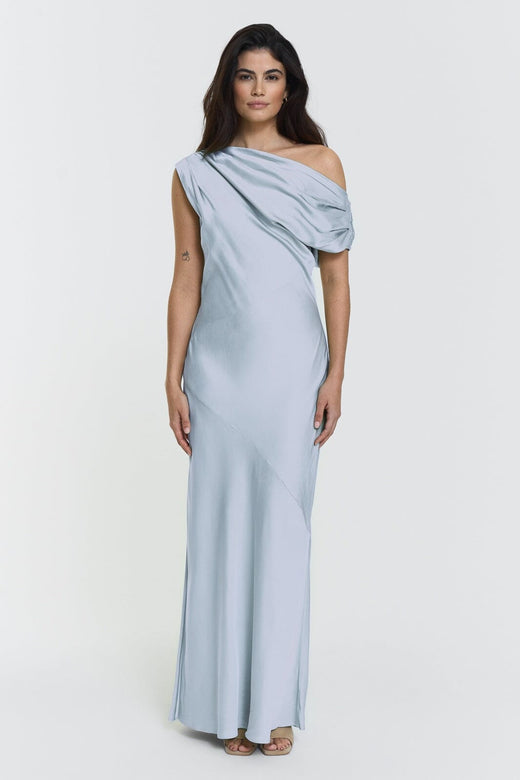 Twist & Tango - Ttvanessa Satin Dress - 50 - Pale Blue
