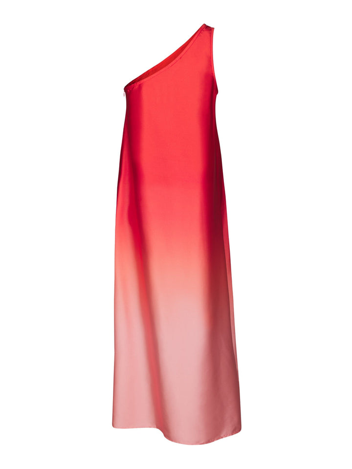 Valentin Studio - Ombre One Shoulder Dress 167605 - 160 - Red Kjoler 