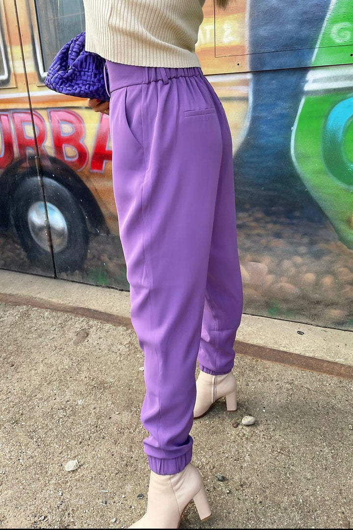 Valentin Studio - Pretty Waisted Pants - Purple Bukser 