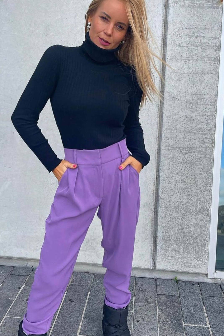 Valentin Studio - Pretty Waisted Pants - Purple Bukser 