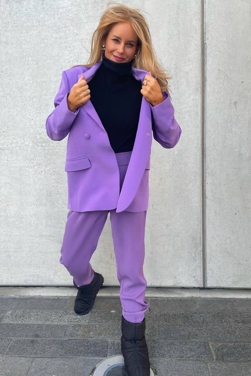 Valentin Studio - Pretty Waisted Pants - Purple Bukser 