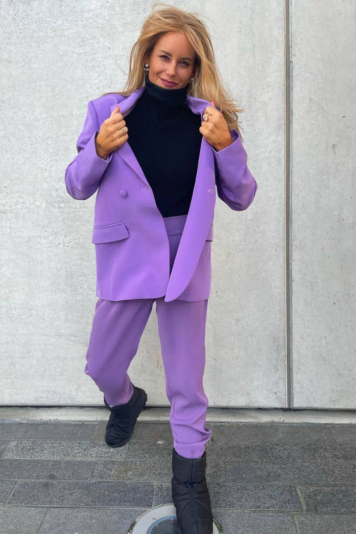 Valentin Studio - Pretty Waisted Pants - Purple Bukser 