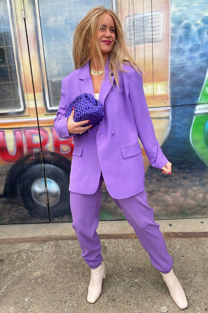 Valentin Studio - Pretty Waisted Pants - Purple Bukser 