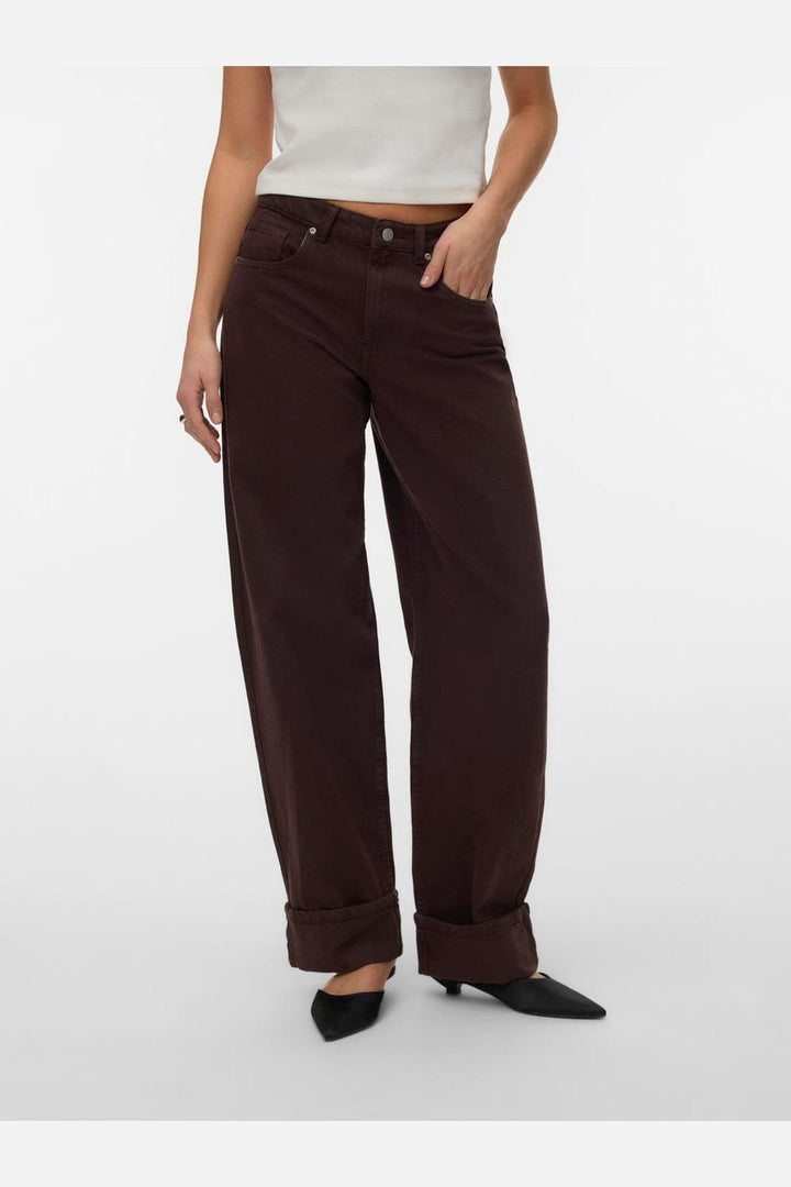 Vero Moda - Vmfonda Mr Barrel Clr Jeans - 5092078 Chocolate Torte