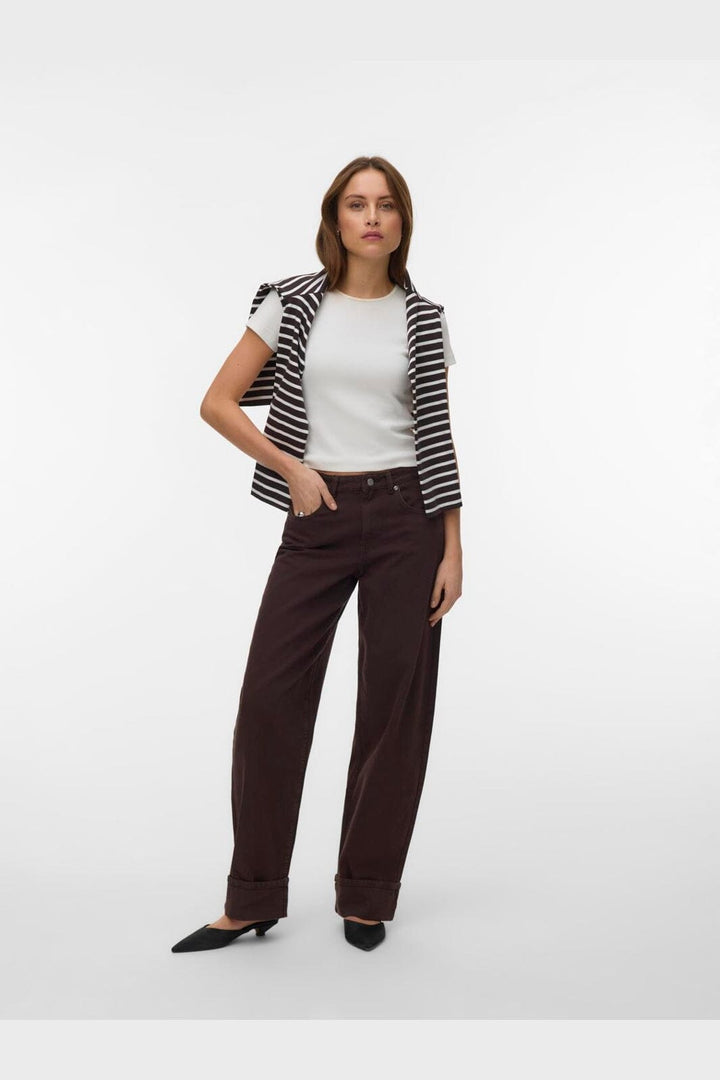 Vero Moda - Vmfonda Mr Barrel Clr Jeans - 5092078 Chocolate Torte