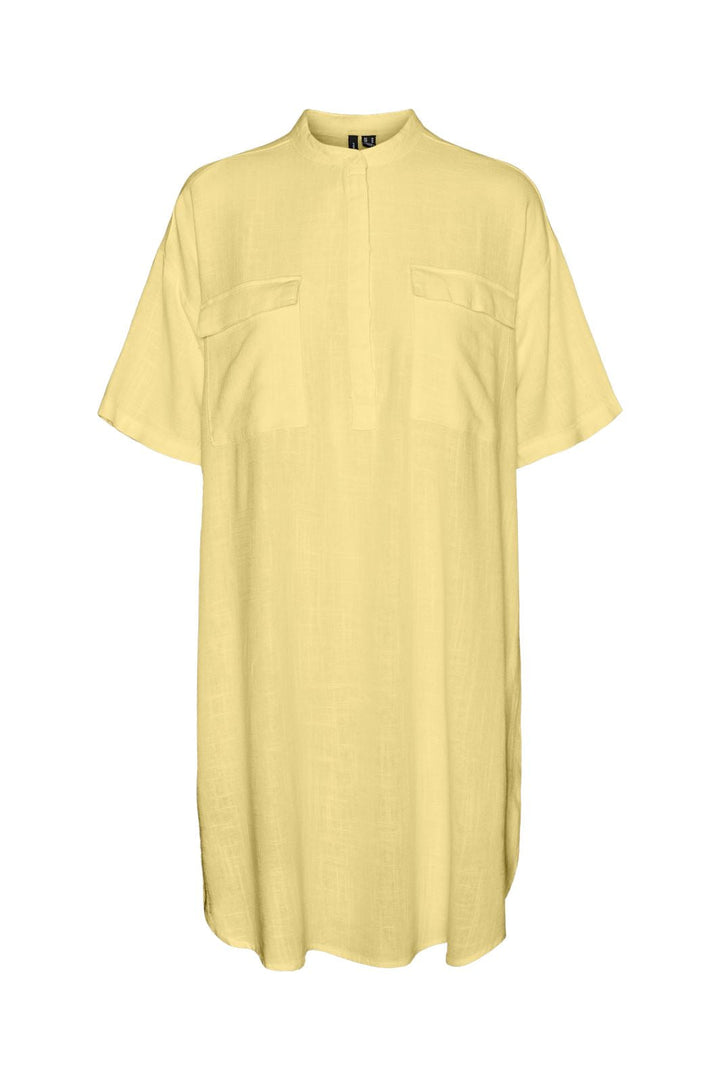 Vero Moda - Vmline 2/4 Linen Mix Tunic - 4774731 Pale Banana