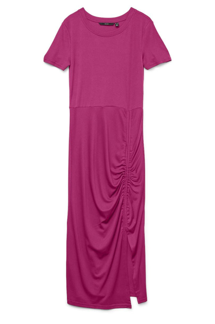 Vero Moda - Vmmedi Ss Calf Dress - 4763259 Cabaret