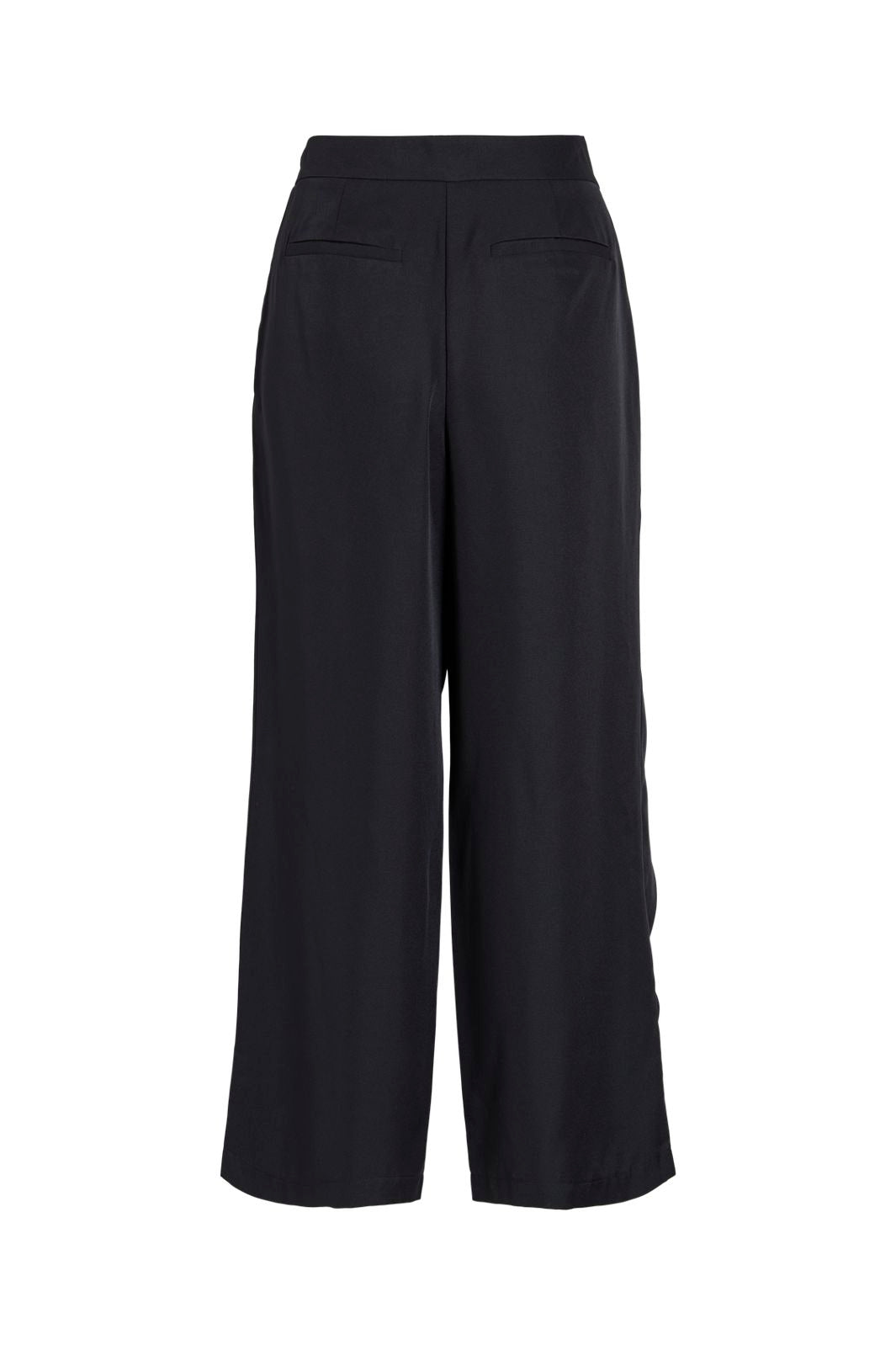Vila - Bo Rw Cape Pants/Ln - 5185962 Black Beauty