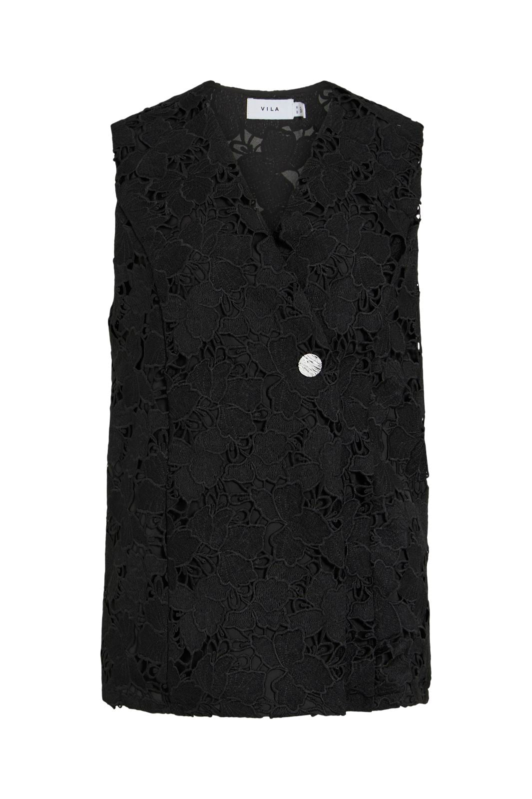 Vila - Vihylde Lace Vest - 5124610 Black