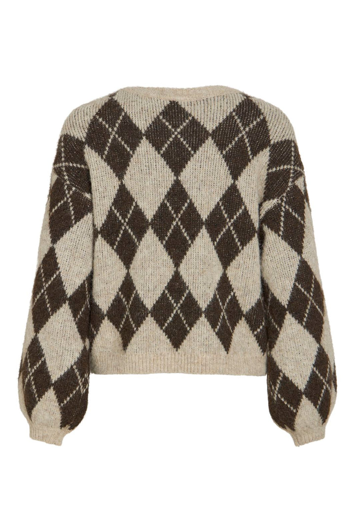 Vila - Vikarley L/S Knit Pullover - 5102170 Natural Melange Falcon