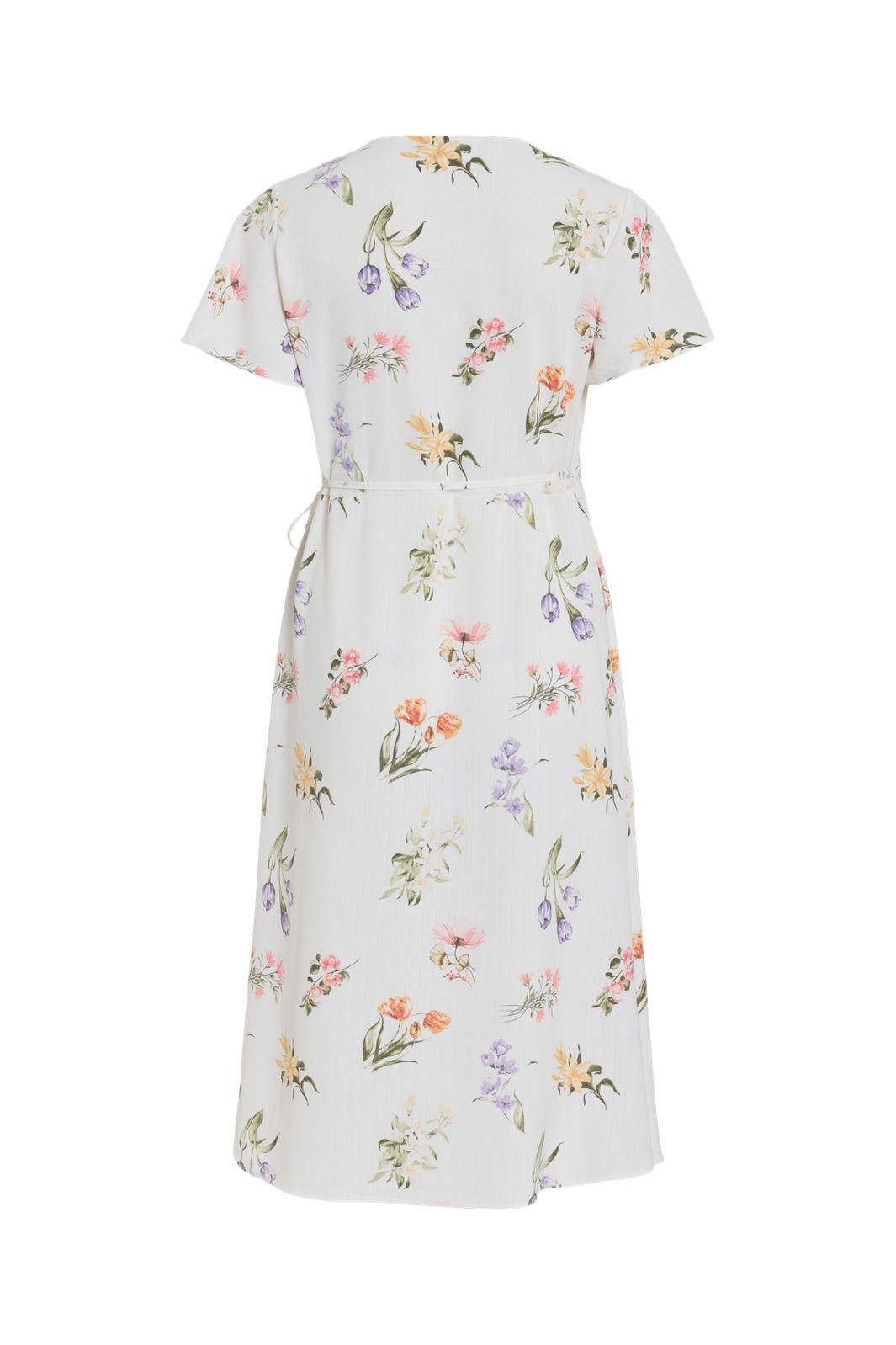 Vila - Vilovie S/S Wrap Midi Dress - 4777771 Snow White Fir