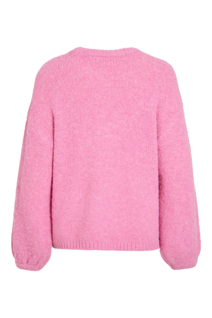 Vila - Vimorai L/S O-Neck L/S Knit Top - 5133729 Begonia Pink Melange