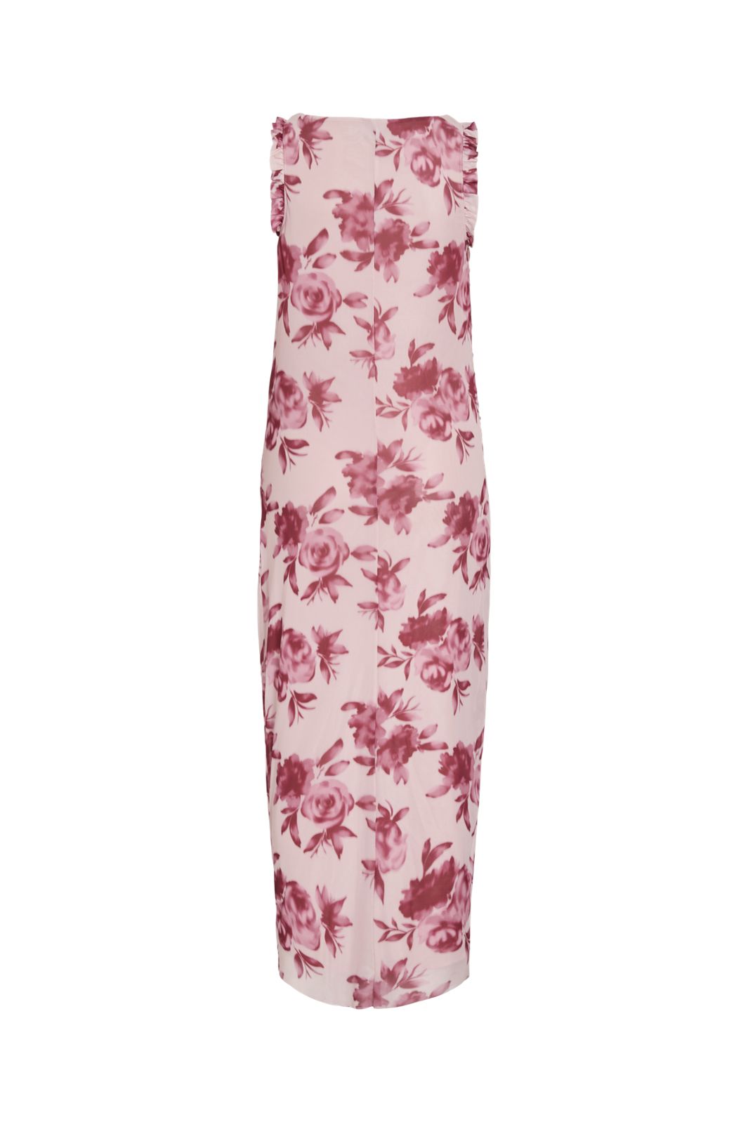 Vila - Virikke S/L Ankle Dress/1/Ka - 5003313 Cherry Blossom Dark Flower