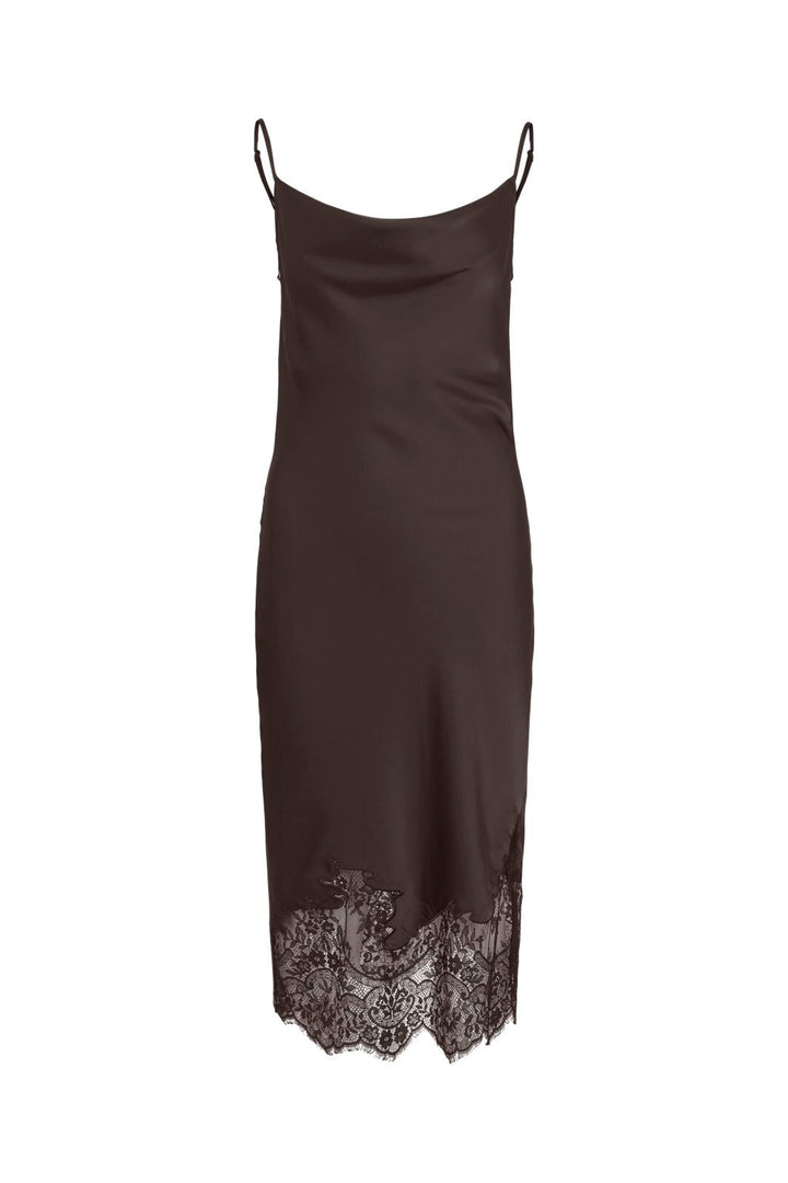 Vila - Visabel Strap Dress - 5094203 Coffee Bean