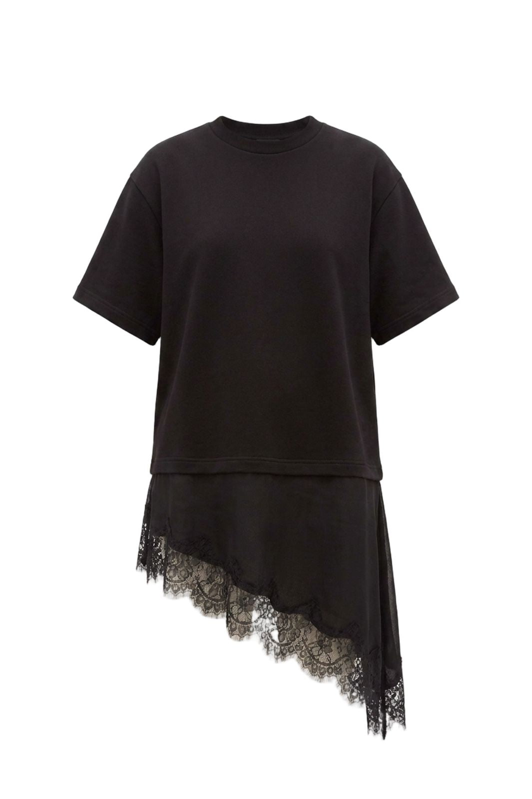 Vila - Visybille 2/4 T-Shirt Lace Detail - 5281250 Black