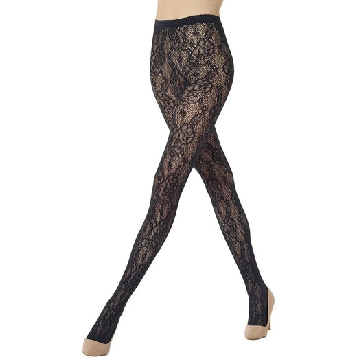 Wolford - Infinite Rose Net Tights 19478 - 7005 Black 