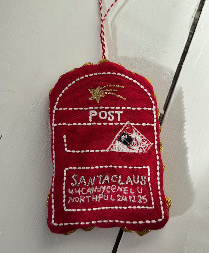 Sissel Edelbo - Santa'S Mailbox Ornament Se 2134 - Red