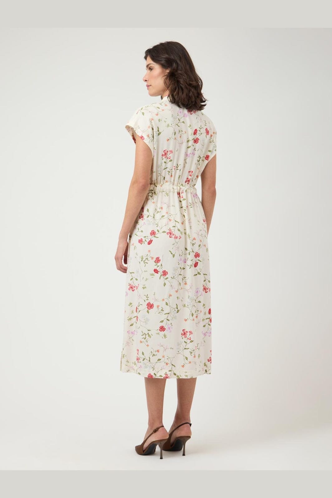 YAS - Yasasina Midi Belt Dress - 4970865 Pristine Botalia