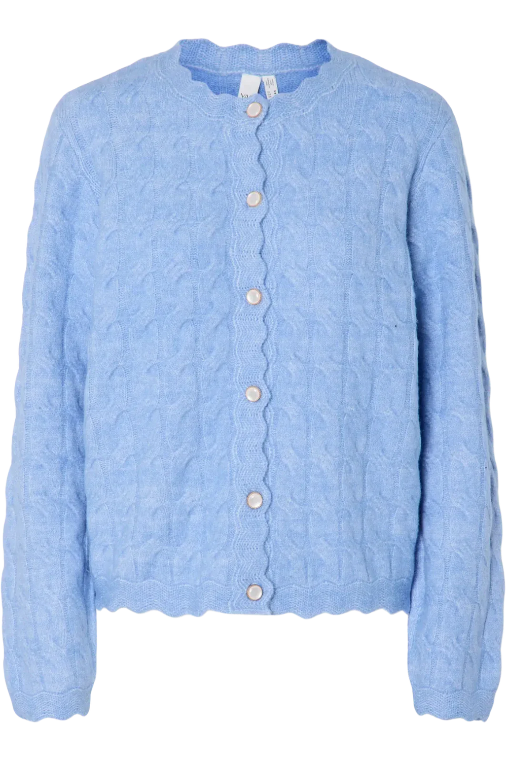 YAS - Yasbubera Ls Knit Cardigan - 4791715 Vista Blue Cardigans 