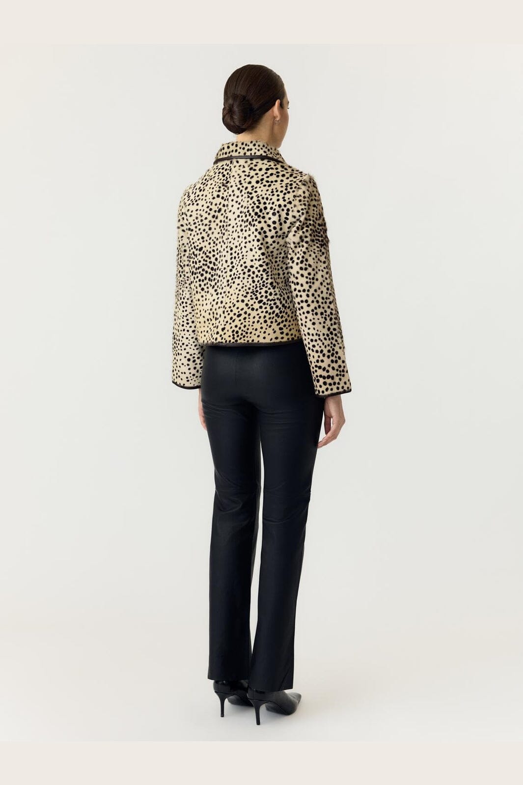 YAS - Yascheemi Ls Leather Jacket - 5217206 Sea Pearl Cheemi Print