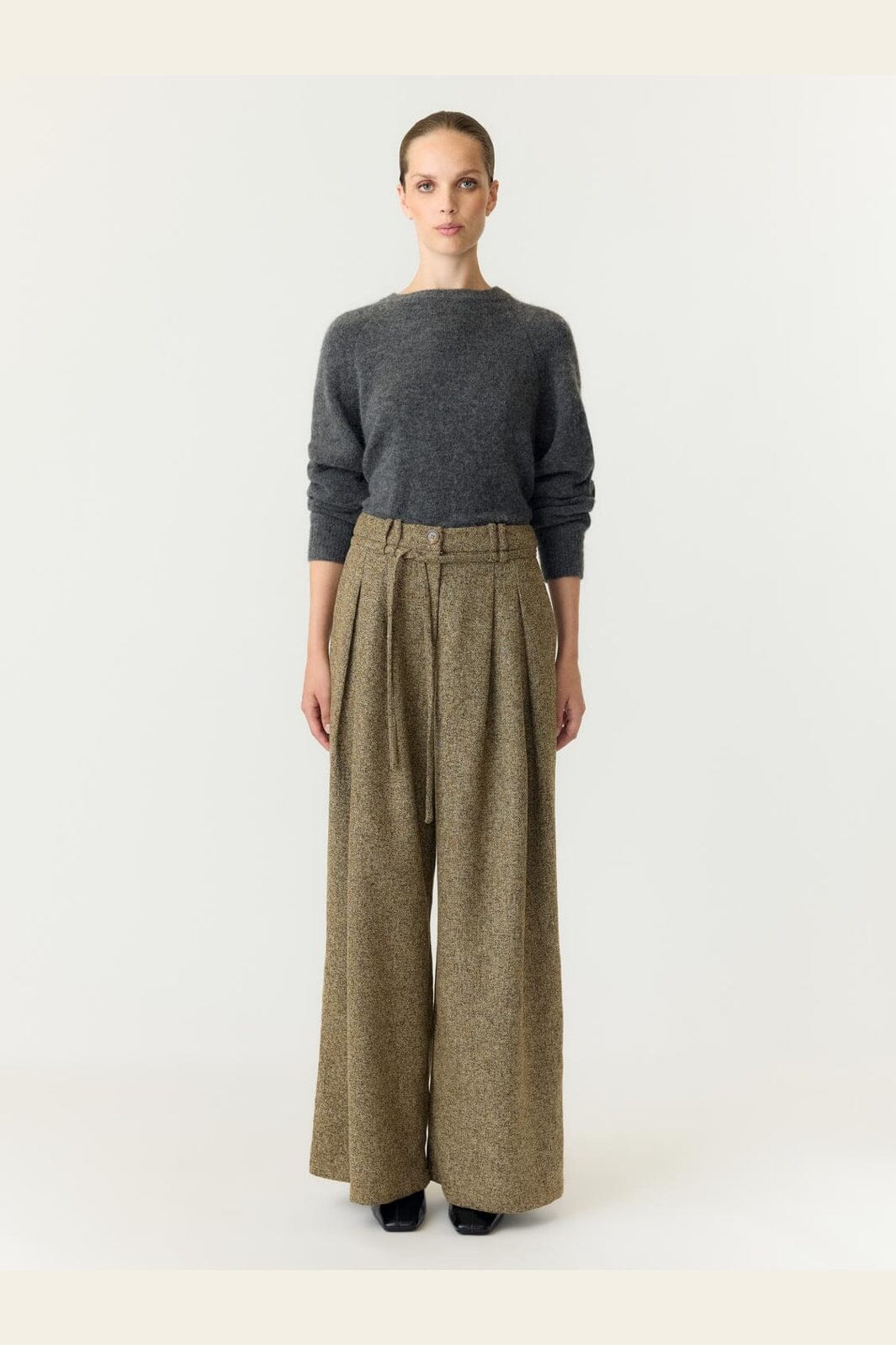 YAS - Yasgima Wide Pant - 5120172 Sepia Melange
