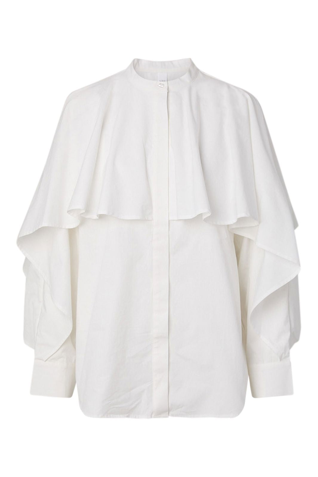 YAS - Yaslau Ls Cape Shirt - 5154671 Star White