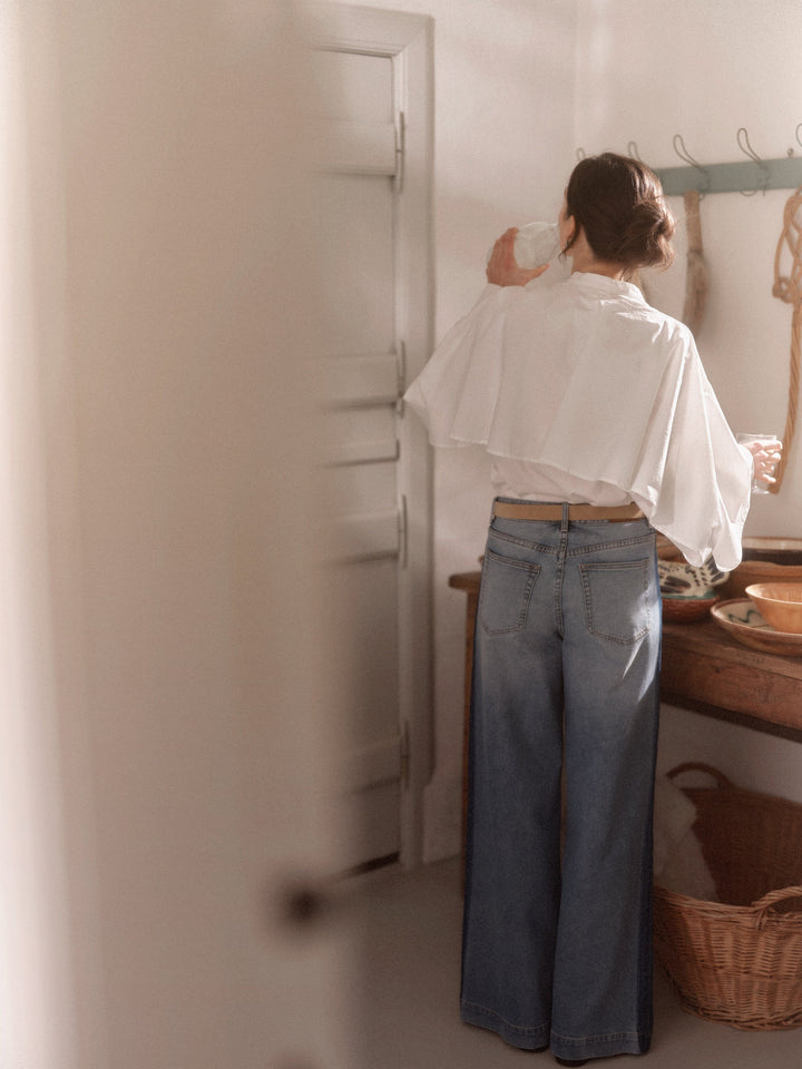 YAS - Yaslau Ls Cape Shirt - 5154671 Star White Skjorter 