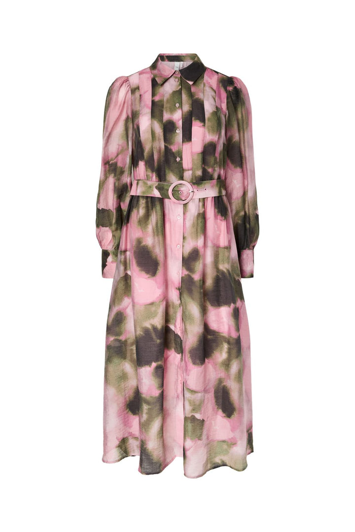 YAS - Yasrinaro Ls Long Shirt Dress - 4994253 Almond Blossom Rinaro Print