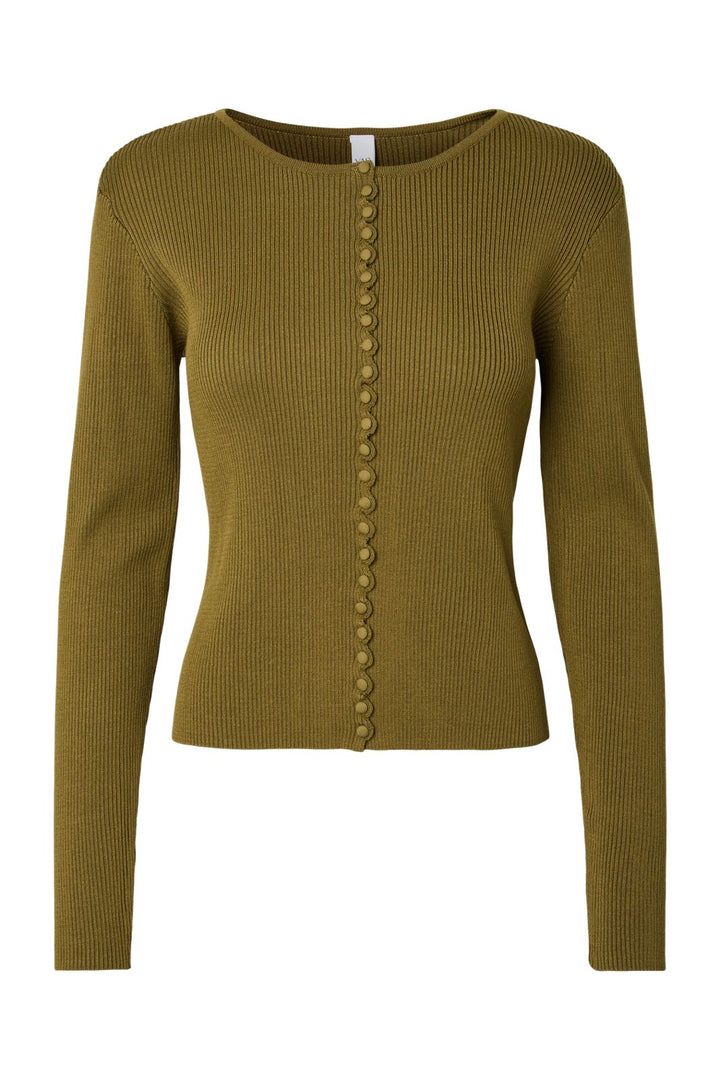 YAS - Yassiana Ls Knit Pullover - 5125284 Fir Green