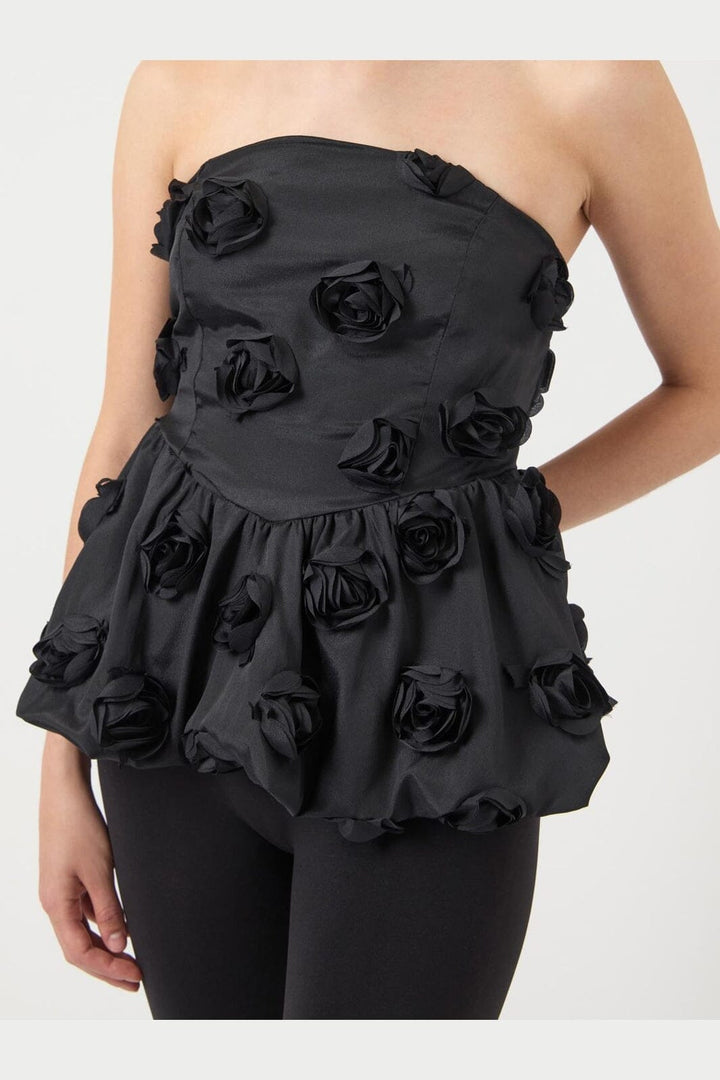 YAS - Yasstila Bustier Top - 4908328 Black