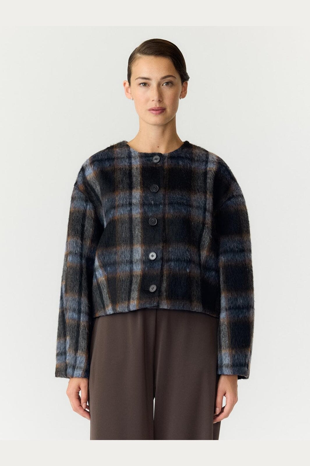 YAS - Yastalino Ls Wool Blend Jacket - 5141752 Black Check