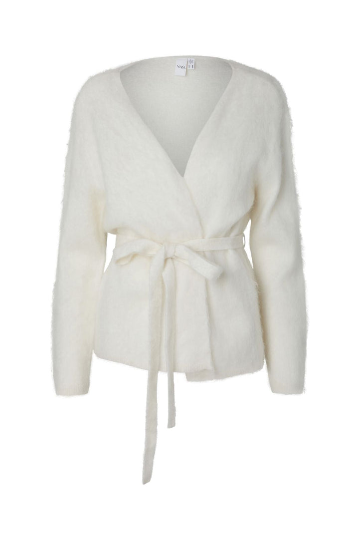 YAS - Yastilde Ls Belt Knit Cardigan - 5137941 Star White