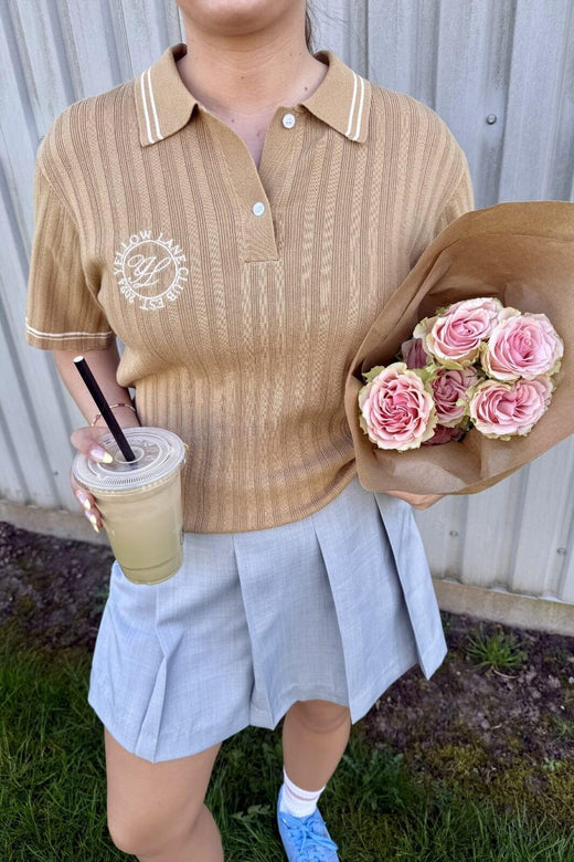 Yellow Lane - Alpha Polo 165405 - 217 - Caramel T-shirts 